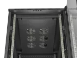 SZAFA INSTALACYJNA RACK STOJĄCA 19" 22U 600X1000 CZARNA DRZWI PRZESZKLONE LANBERG (FLAT PACK)