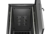 SZAFA INSTALACYJNA RACK STOJĄCA 19" 22U 600X1200 CZARNA DRZWI PERFOROWANE LANBERG (FLAT PACK)