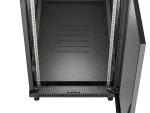 SZAFA INSTALACYJNA RACK STOJĄCA 19" 22U 600X1200 CZARNA DRZWI PERFOROWANE LANBERG (FLAT PACK)
