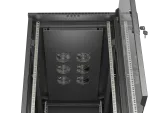 SZAFA INSTALACYJNA RACK STOJĄCA 19" 22U 600X1200 CZARNA DRZWI PRZESZKLONE LANBERG (FLAT PACK)