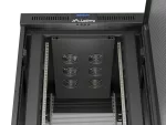 SZAFA INSTALACYJNA RACK STOJĄCA 19" 22U 800X1000 CZARNA DRZWI PERFOROWANE LCD LANBERG (FLAT PACK) V2