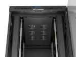 SZAFA INSTALACYJNA RACK STOJĄCA 19" 22U 800X1000 CZARNA DRZWI PRZESZKLONE LCD LANBERG (FLAT PACK) V2