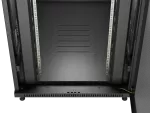 SZAFA INSTALACYJNA RACK STOJĄCA 19" 22U 800X1200 CZARNA DRZWI PERFOROWANE LANBERG (FLAT PACK)
