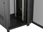 SZAFA INSTALACYJNA RACK STOJĄCA 19" 22U 800X800 CZARNA DRZWI PERFOROWANE LCD LANBERG (FLAT PACK) V2