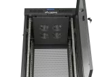 SZAFA INSTALACYJNA RACK STOJĄCA 19" 24U 600X600 CZARNA DRZWI PERFOROWANE LCD LANBERG (FLAT PACK) V2