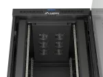 SZAFA INSTALACYJNA RACK STOJĄCA 19" 27U 800X1000 CZARNA DRZWI PRZESZKLONE LCD LANBERG (FLAT PACK) V2