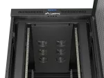 SZAFA INSTALACYJNA RACK STOJĄCA 19" 27U 800X1200 CZARNA DRZWI PERFOROWANE LCD LANBERG (FLAT PACK) V2