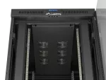 SZAFA INSTALACYJNA RACK STOJĄCA 19" 27U 800X1200 CZARNA DRZWI PRZESZKLONE LCD LANBERG (FLAT PACK) V2