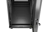 SZAFA INSTALACYJNA RACK STOJĄCA 19" 32U 600X1000 CZARNA DRZWI PERFOROWANE LCD LANBERG (FLAT PACK)