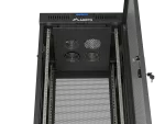 SZAFA INSTALACYJNA RACK STOJĄCA 19" 37U 600X600 CZARNA DRZWI PERFOROWANE LCD LANBERG (FLAT PACK)