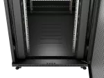 SZAFA INSTALACYJNA RACK STOJĄCA 19" 37U 800X1000 CZARNA DRZWI PERFOROWANE LCD LANBERG (FLAT PACK) V2