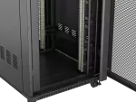 SZAFA INSTALACYJNA RACK STOJĄCA 19" 37U 800X1000 CZARNA DRZWI PERFOROWANE LCD LANBERG (FLAT PACK) V2