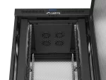 SZAFA INSTALACYJNA RACK STOJĄCA 19" 37U 800X800 CZARNA DRZWI PERFOROWANE LCD LANBERG (FLAT PACK)