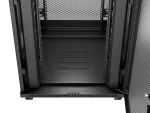 SZAFA INSTALACYJNA RACK STOJĄCA 19" 37U 800X800 CZARNA DRZWI PERFOROWANE LCD LANBERG (FLAT PACK)