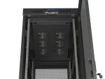 SZAFA INSTALACYJNA RACK STOJĄCA 19" 42U 600X1000 CZARNA DRZWI PERFOROWANE LCD LANBERG (FLAT PACK) V2