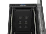 SZAFA INSTALACYJNA RACK STOJĄCA 19" 42U 600X1200 CZARNA DRZWI PRZESZKLONE LCD LANBERG (FLAT PACK) V2