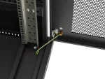 SZAFA INSTALACYJNA RACK STOJĄCA 19" 42U 600X800 CZARNA DRZWI PERFOROWANE LCD LANBERG (FLAT PACK) V2