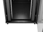 SZAFA INSTALACYJNA RACK STOJĄCA 19" 42U 800X1000 CZARNA DRZWI PRZESZKLONE LANBERG (FLAT PACK)