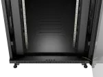 SZAFA INSTALACYJNA RACK STOJĄCA 19" 42U 800X1200 CZARNA DRZWI PRZESZKLONE LCD LANBERG (FLAT PACK) V2