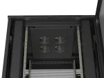 SZAFA INSTALACYJNA RACK STOJĄCA 19" 42U 800X800 CZARNA DRZWI PERFOROWANE LANBERG (FLAT PACK)