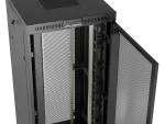 SZAFA INSTALACYJNA RACK STOJĄCA 19" 42U 800X800 CZARNA DRZWI PERFOROWANE LCD LANBERG (FLAT PACK)