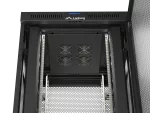 SZAFA INSTALACYJNA RACK STOJĄCA 19" 47U 800X800 CZARNA DRZWI PERFOROWANE LCD LANBERG (FLAT PACK)
