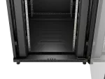 SZAFA INSTALACYJNA RACK STOJĄCA 19" 47U 800X800 CZARNA DRZWI PRZESZKLONE LANBERG (FLAT PACK)