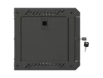 SZAFA INSTALACYJNA RACK WISZĄCA 10" 4U 300X300 CZARNA DRZWI PRZESZKLONE LANBERG (FLAT PACK)