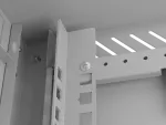 SZAFA INSTALACYJNA RACK WISZĄCA 10" 4U 300X300 SZARA DRZWI PRZESZKLONE LANBERG (FLAT PACK)