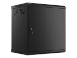 SZAFA INSTALACYJNA RACK WISZĄCA 19" 12U 600X450 CZARNA DRZWI METALOWE LANBERG (FLAT PACK)
