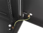 SZAFA INSTALACYJNA RACK WISZĄCA 19" 12U 600X450 CZARNA DRZWI METALOWE LANBERG (FLAT PACK)