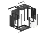 SZAFA INSTALACYJNA RACK WISZĄCA 19" 12U 600X450 CZARNA LANBERG (FLAT PACK) V2