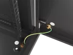 SZAFA INSTALACYJNA RACK WISZĄCA 19" 12U 600X600 CZARNA DRZWI METALOWE LANBERG (FLAT PACK)