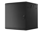 SZAFA INSTALACYJNA RACK WISZĄCA 19" 12U 600X600 CZARNA DRZWI METALOWE LANBERG (FLAT PACK)