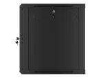 SZAFA INSTALACYJNA RACK WISZĄCA 19" 12U 600X600 CZARNA LANBERG (FLAT PACK) V2