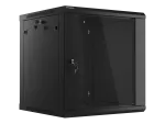 SZAFA INSTALACYJNA RACK WISZĄCA 19" 12U 600X600 CZARNA LANBERG (FLAT PACK) V2