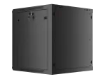 SZAFA INSTALACYJNA RACK WISZĄCA 19" 12U 600X600 CZARNA LANBERG (FLAT PACK) V2