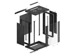 SZAFA INSTALACYJNA RACK WISZĄCA 19" 15U 600X450 CZARNA LANBERG (FLAT PACK) V2