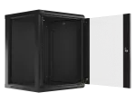 SZAFA INSTALACYJNA RACK WISZĄCA 19" 15U 600X600 CZARNA LANBERG (FLAT PACK) V2