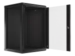 SZAFA INSTALACYJNA RACK WISZĄCA 19" 18U 600X600 CZARNA LANBERG (FLAT PACK) V2