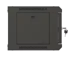 SZAFA INSTALACYJNA RACK WISZĄCA 19" 4U 540X350 CZARNA DRZWI PRZESZKLONE LANBERG (FLAT PACK)