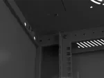 SZAFA INSTALACYJNA RACK WISZĄCA 19" 4U 600X450 CZARNA DRZWI PERFOROWANE LANBERG (FLAT PACK)