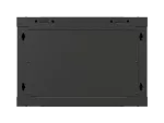 SZAFA INSTALACYJNA RACK WISZĄCA 19" 6U 540X350 CZARNA DRZWI PRZESZKLONE LANBERG (FLAT PACK)