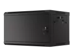 SZAFA INSTALACYJNA RACK WISZĄCA 19" 6U 600X450 CZARNA DRZWI METALOWE LANBERG (FLAT PACK)