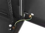 SZAFA INSTALACYJNA RACK WISZĄCA 19" 6U 600X450 CZARNA DRZWI METALOWE LANBERG (FLAT PACK)