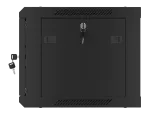 SZAFA INSTALACYJNA RACK WISZĄCA 19" 6U 600X450 CZARNA DRZWI PERFOROWANE LANBERG (FLAT PACK)