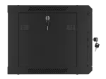 SZAFA INSTALACYJNA RACK WISZĄCA 19" 6U 600X450 CZARNA DRZWI PERFOROWANE LANBERG (FLAT PACK)