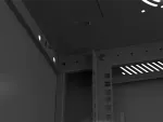 SZAFA INSTALACYJNA RACK WISZĄCA 19" 6U 600X450 CZARNA LANBERG (FLAT PACK) V2