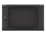 SZAFA INSTALACYJNA RACK WISZĄCA 19" 6U 600X450 CZARNA LANBERG (FLAT PACK) V2