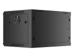 SZAFA INSTALACYJNA RACK WISZĄCA 19" 6U 600X450 CZARNA LANBERG (FLAT PACK) V2